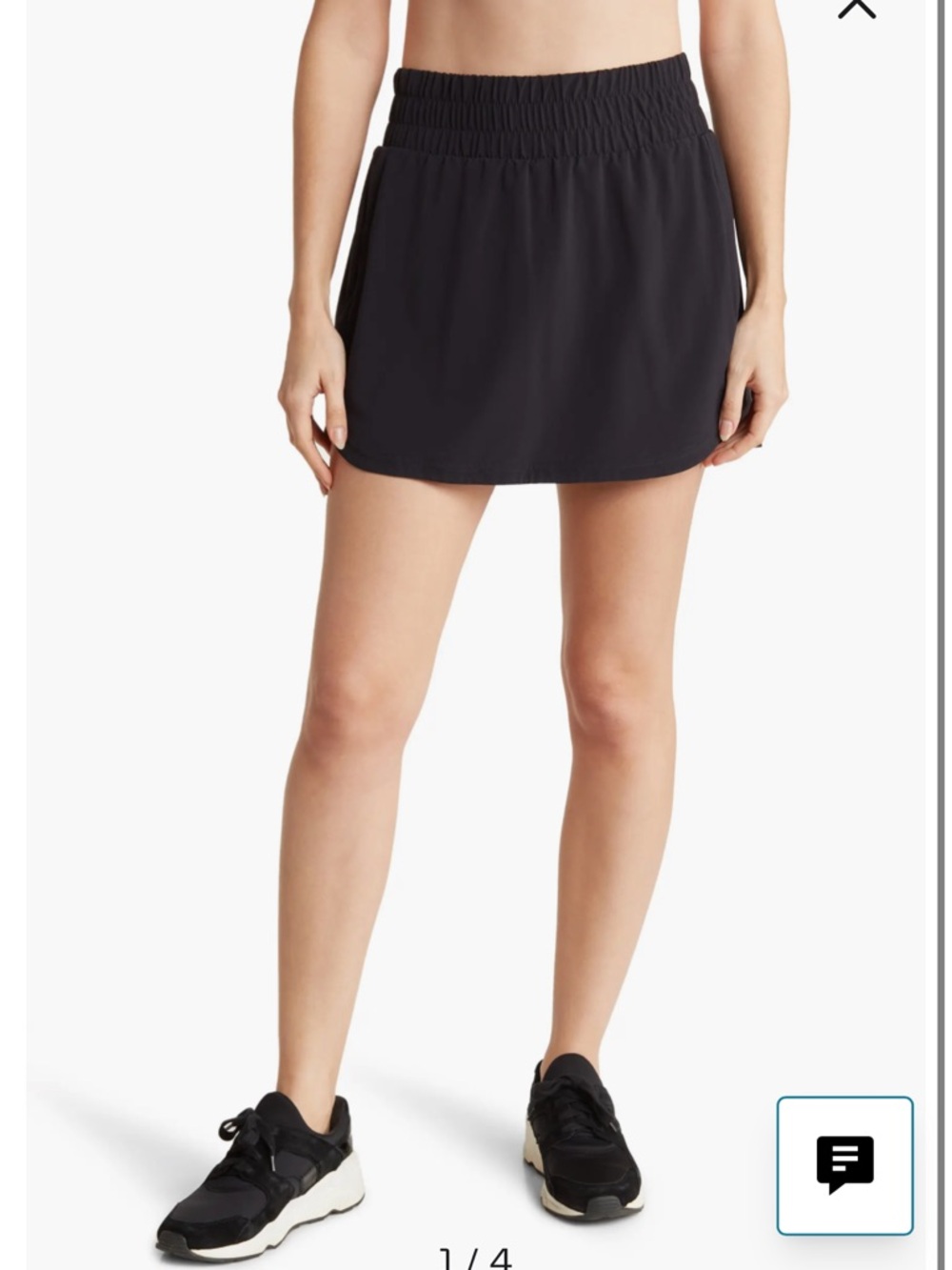 Zella Black Athletic Skort
